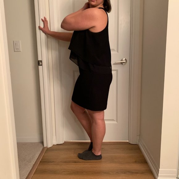 Black Semi-open Halter Dress - Picture 2 of 10